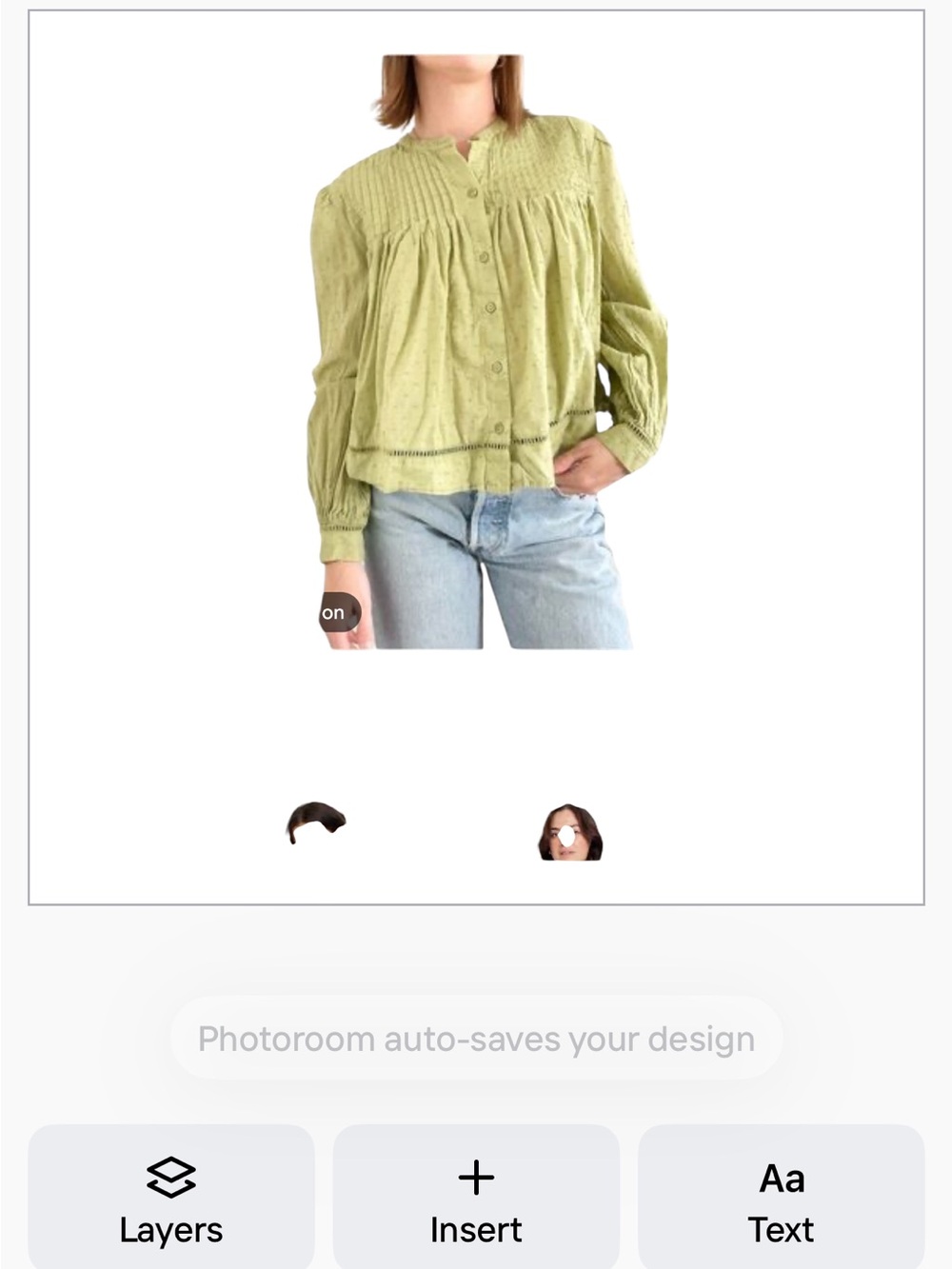 Old Navy Light Olive Pintuck Button-Front Blouse